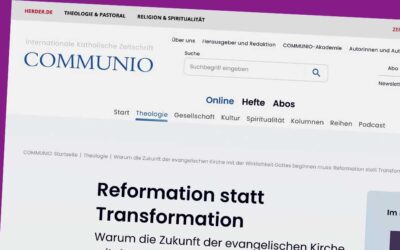 Reformation statt Transformation